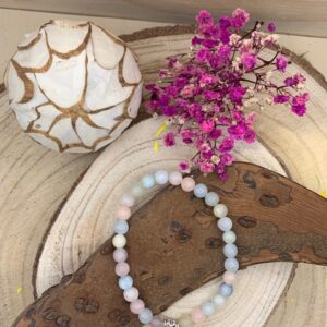 Bracelet Morganite Beryl 6mm